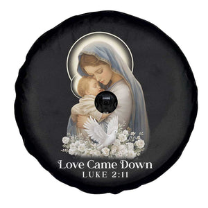 Christian Christmas Spare Tire Cover Love Came Down Luke 2:11 TS14 Print Your Wear