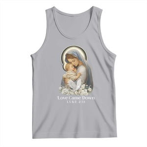 Christian Christmas Tank Top Love Came Down Luke 2:11 TS14 Athletic Heather Print Your Wear
