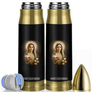 Virgin Mary Maria Bullet Tumbler Catholic Christian Faith TS14 Black Print Your Wear