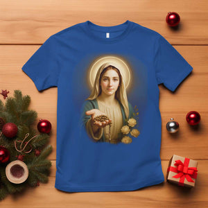 Virgin Mary Maria T Shirt Catholic Christian Faith TS14 Royal Blue Print Your Wear