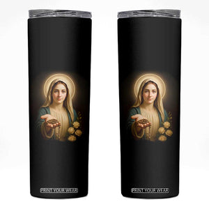 Virgin Mary Maria Skinny Tumbler Catholic Christian Faith TS14 Black Print Your Wear
