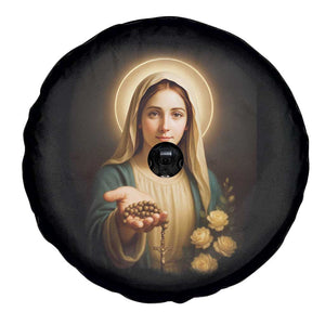 Virgin Mary Maria Spare Tire Cover Catholic Christian Faith TS14 Print Your Wear
