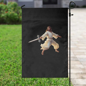 Funny Fencing Jesus Garden Flag Combat Sport Christan Lover TS14 Print Your Wear