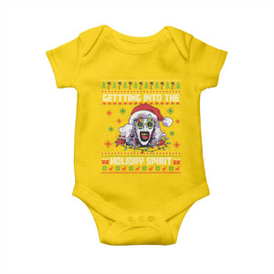 Terrifier Santa Christmas Baby Onesie Getting Into The Holiday Spirit Horror Movie TS14 Daisy Print Your Wear