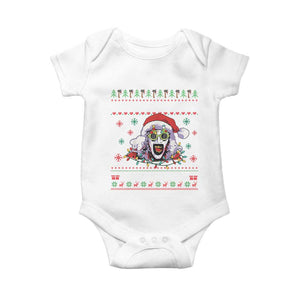 Terrifier Santa Christmas Baby Onesie Getting Into The Holiday Spirit Horror Movie TS14 White Print Your Wear