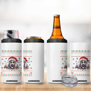 Terrifier Santa Christmas 4 in 1 Can Cooler Tumbler Getting Into The Holiday Spirit Horror Movie TS14 Print Your Wear