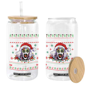 Terrifier Santa Christmas Glass Can Getting Into The Holiday Spirit Horror Movie TS14 Print Your Wear