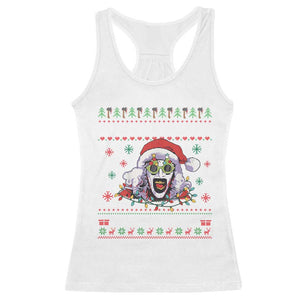 Terrifier Santa Christmas Racerback Tank Top Getting Into The Holiday Spirit Horror Movie - Print Your Wear