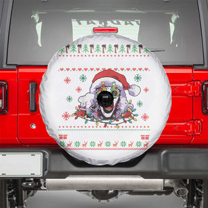 Terrifier Santa Christmas Spare Tire Cover Getting Into The Holiday Spirit Horror Movie TS14 White Print Your Wear