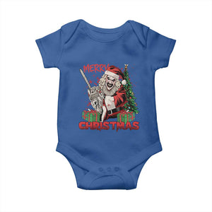 Terrifier Santa Christmas Horror Movie Baby Onesie TS14 Royal Blue Print Your Wear