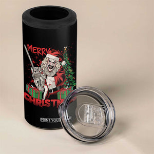 Terrifier Santa Christmas Horror Movie 4 in 1 Can Cooler Tumbler TS14 Print Your Wear