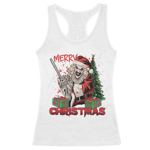 Terrifier Santa Christmas Horror Movie Racerback Tank Top TS14 White Print Your Wear