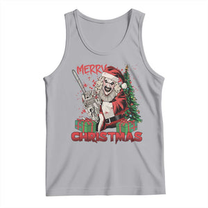 Terrifier Santa Christmas Horror Movie Tank Top TS14 Athletic Heather Print Your Wear