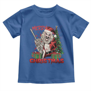 Terrifier Santa Christmas Horror Movie Toddler T Shirt TS14 Royal Blue Print Your Wear