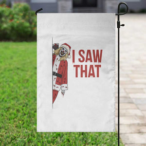 Terrifier Santa Christmas Movie Garden Flag I Saw That Meme TS14 Print Your Wear