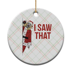 Terrifier Santa Christmas Movie Ceramic Ornament I Saw That Meme TS14 1pc Christmas Plaid Print Your Wear