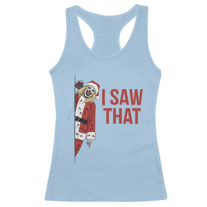 Terrifier Santa Christmas Movie Racerback Tank Top I Saw That Meme TS14 Light Blue Print Your Wear