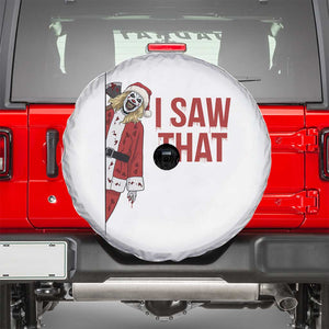 Terrifier Santa Christmas Movie Spare Tire Cover I Saw That Meme TS14 White Print Your Wear