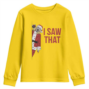 Terrifier Santa Christmas Movie Youth Sweatshirt I Saw That Meme TS14 Daisy Print Your Wear