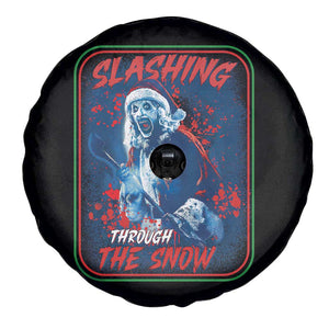 Terrifier Santa Christmas Spare Tire Cover Slashing Through The Snow TS14 Print Your Wear