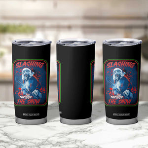 Terrifier Santa Christmas Tumbler Cup Slashing Through The Snow TS14 Print Your Wear