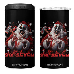 67 Terrifier Santa Horror Christmas 4 in 1 Can Cooler Tumbler Funny Six Seven Meme Holiday Movie TS14 One Size: 16 oz Black Print Your Wear