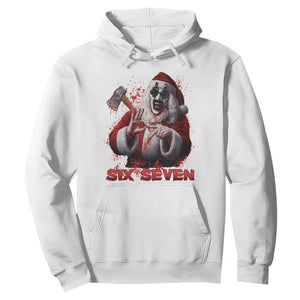67 Terrifier Santa Horror Christmas Hoodie Funny Six Seven Meme Holiday Movie TS14 White Print Your Wear