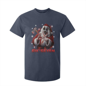 67 Terrifier Santa Horror Christmas T Shirt For Kid Funny Six Seven Meme Holiday Movie TS14 Navy Print Your Wear