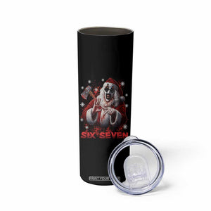 67 Terrifier Santa Horror Christmas Skinny Tumbler Funny Six Seven Meme Holiday Movie TS14 Print Your Wear