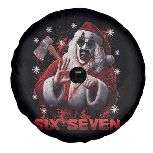 67 Terrifier Santa Horror Christmas Spare Tire Cover Funny Six Seven Meme Holiday Movie TS14 Print Your Wear