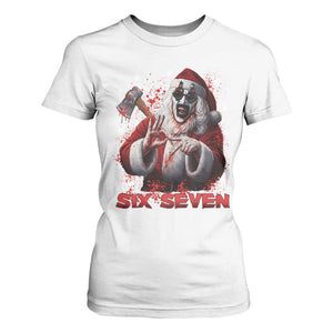 67 Terrifier Santa Horror Christmas T Shirt For Women Funny Six Seven Meme Holiday Movie TS14 White Print Your Wear