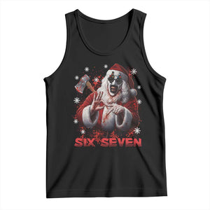67 Terrifier Santa Horror Christmas Tank Top Funny Six Seven Meme Holiday Movie - Print Your Wear