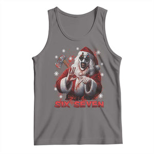 67 Terrifier Santa Horror Christmas Tank Top Funny Six Seven Meme Holiday Movie TS14 Deep Heather Print Your Wear