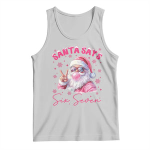 67 Six Seven Pink Santa Christmas Meme Tank Top - Print Your Wear