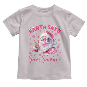 67 Six Seven Pink Santa Christmas Meme Toddler T Shirt TS14 Ice Gray Print Your Wear