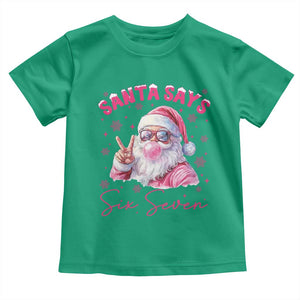 67 Six Seven Pink Santa Christmas Meme Toddler T Shirt TS14 Irish Green Print Your Wear