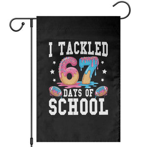 67 Days Of School Garden Flag Six Seven Sports American Football Ice Cream Drip TS14 Black Print Your Wear