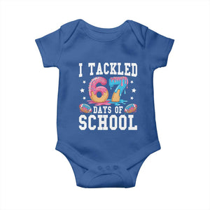 67 Days Of School Baby Onesie Six Seven Sports American Football Ice Cream Drip TS14 Royal Blue Print Your Wear