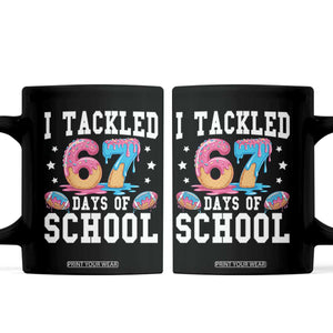 67 Days Of School Coffee Mug Six Seven Sports American Football Ice Cream Drip TS14 Black Print Your Wear