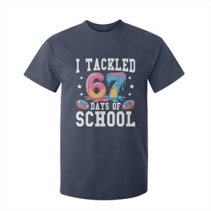 67 Days Of School T Shirt For Kid Six Seven Sports American Football Ice Cream Drip TS14 Navy Print Your Wear