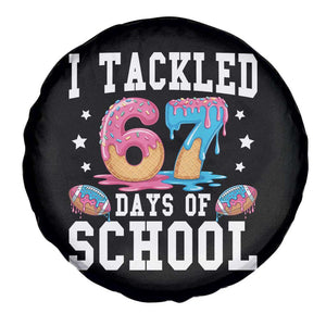 67 Days Of School Spare Tire Cover Six Seven Sports American Football Ice Cream Drip TS14 Print Your Wear