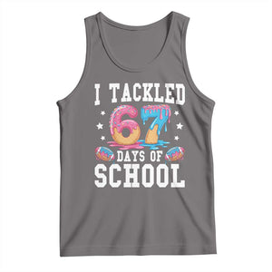 67 Days Of School Tank Top Six Seven Sports American Football Ice Cream Drip TS14 Deep Heather Print Your Wear