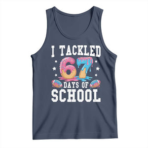 67 Days Of School Tank Top Six Seven Sports American Football Ice Cream Drip TS14 Navy Print Your Wear