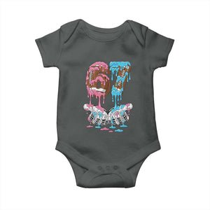 67 Football Meme Baby Onesie Six Seven Sports American Football Ice Cream Drip TS14 Dark Heather Print Your Wear