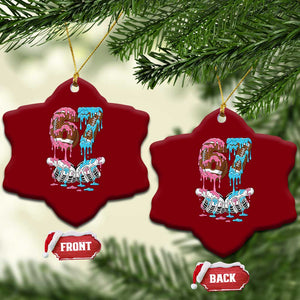 67 Football Meme Ceramic Ornament Six Seven Sports American Football Ice Cream Drip TS14 Print Your Wear