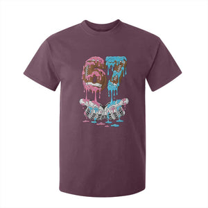 67 Football Meme T Shirt For Kid Six Seven Sports American Football Ice Cream Drip TS14 Maroon Print Your Wear