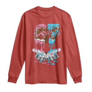 67 Football Meme Long Sleeve Shirt Six Seven Sports American Football Ice Cream Drip TS14 Red Print Your Wear