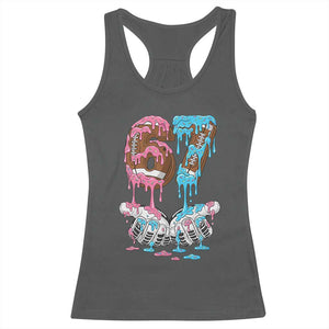 67 Football Meme Racerback Tank Top Six Seven Sports American Football Ice Cream Drip TS14 Dark Heather Print Your Wear