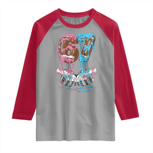 67 Football Meme Raglan Shirt Six Seven Sports American Football Ice Cream Drip TS14 Sport Gray Red Print Your Wear