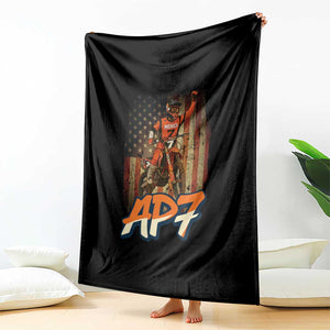 Dirt Bike American Flag Throw Blanket TS14 Print Your Wear